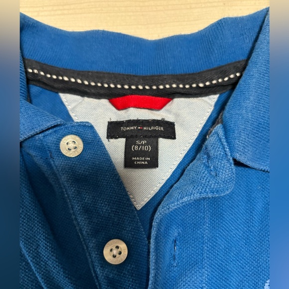Boys Blue Tommy Hilfiger Polo Italy - Picture 3 of 4